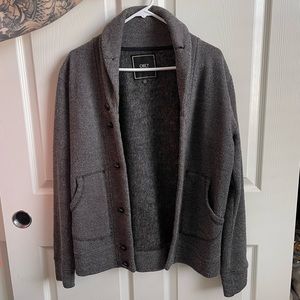 Gray cardigan